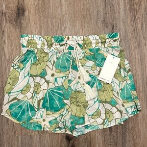 O’Neill Women’s High Waist Green Floral Shorts